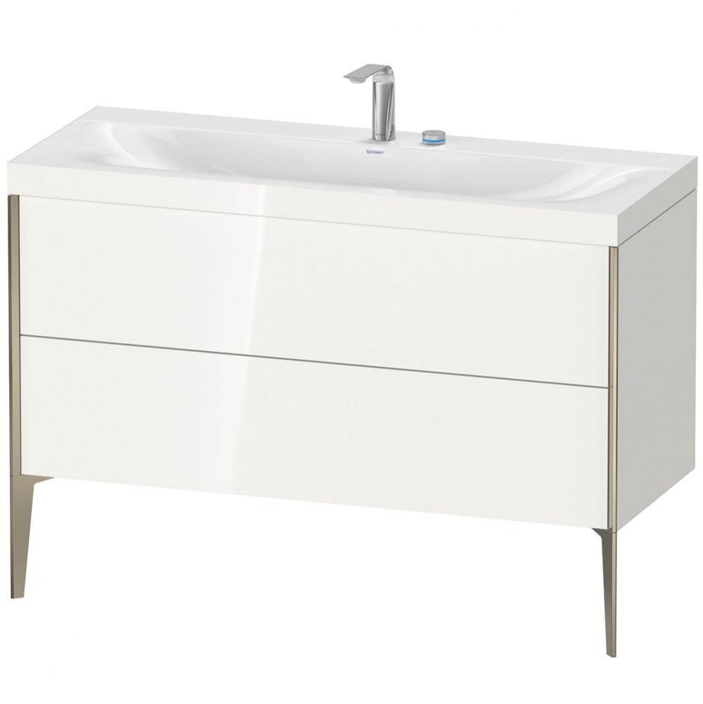 Duravit XViu Two Drawer C-Bonded Floorstanding Vanity Kit White