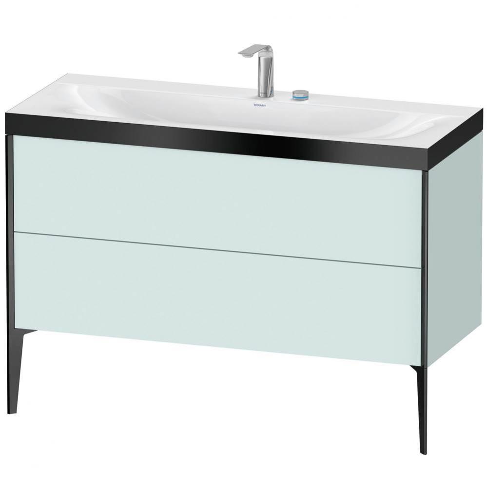 Duravit XViu Two Drawer C-Bonded Floorstanding Vanity Kit Light Blue