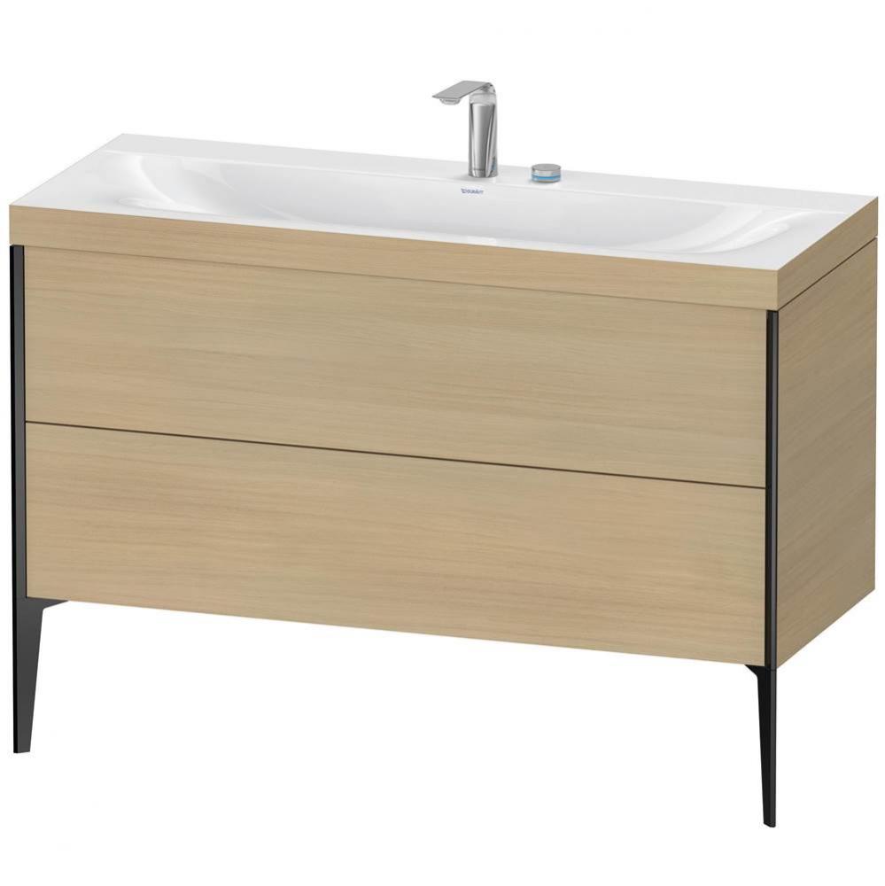 Duravit XViu Two Drawer C-Bonded Floorstanding Vanity Kit Mediterranean Oak