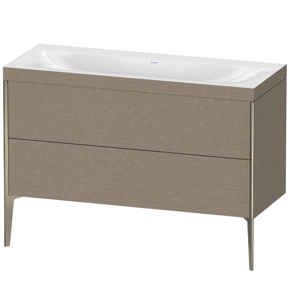 Duravit XViu Two Drawer C-Bonded Floorstanding Vanity Kit Cashmere Oak