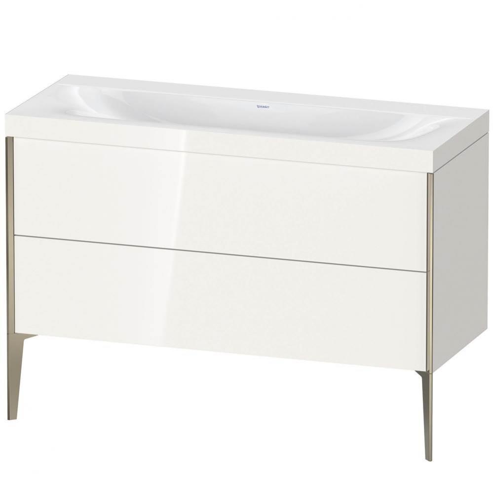 Duravit XViu Two Drawer C-Bonded Floorstanding Vanity Kit White