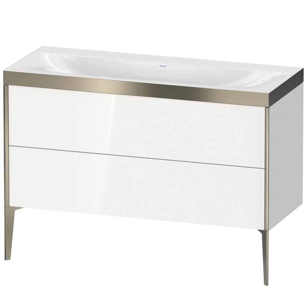 Duravit XViu Two Drawer C-Bonded Floorstanding Vanity Kit White