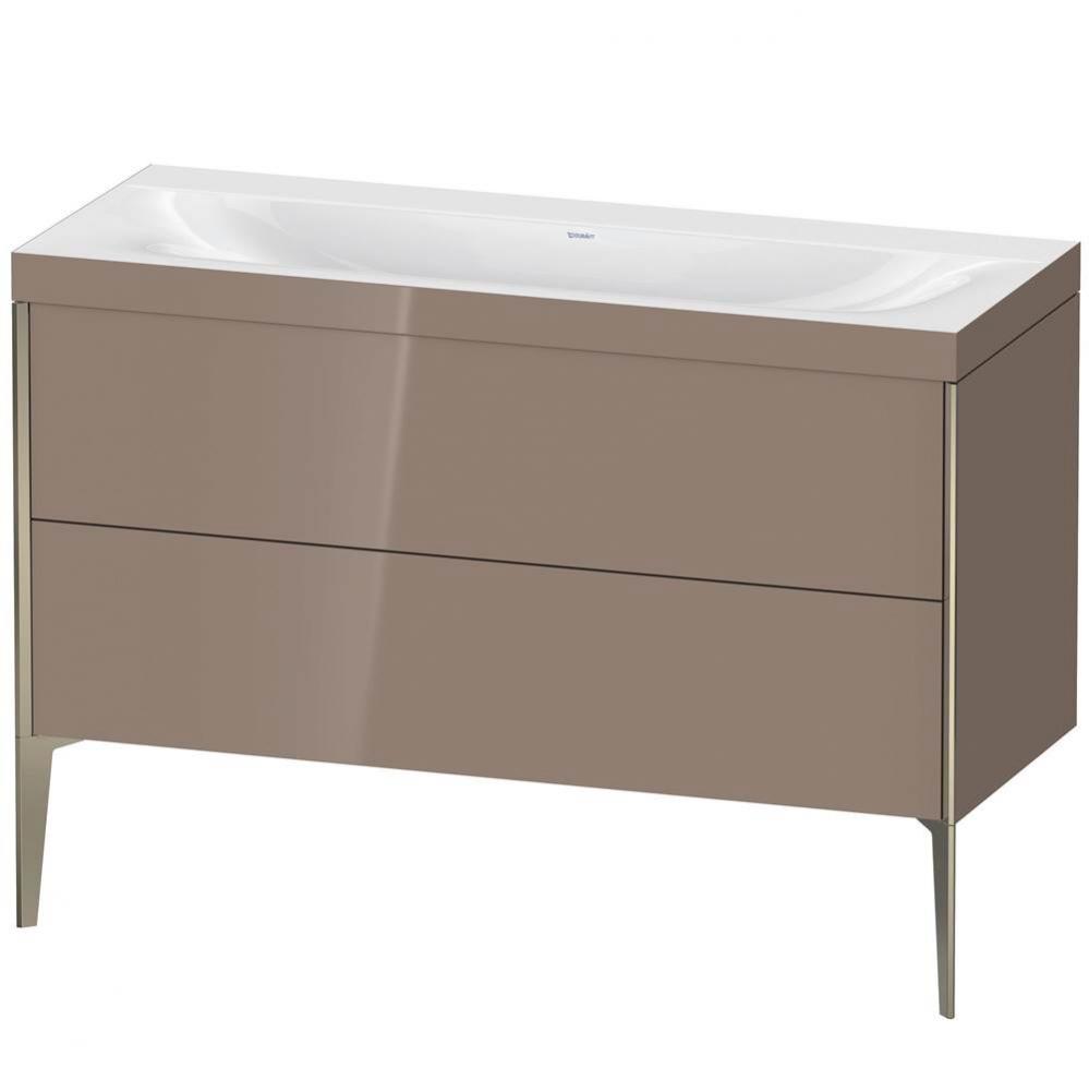 Duravit XViu Two Drawer C-Bonded Floorstanding Vanity Kit Cappuccino