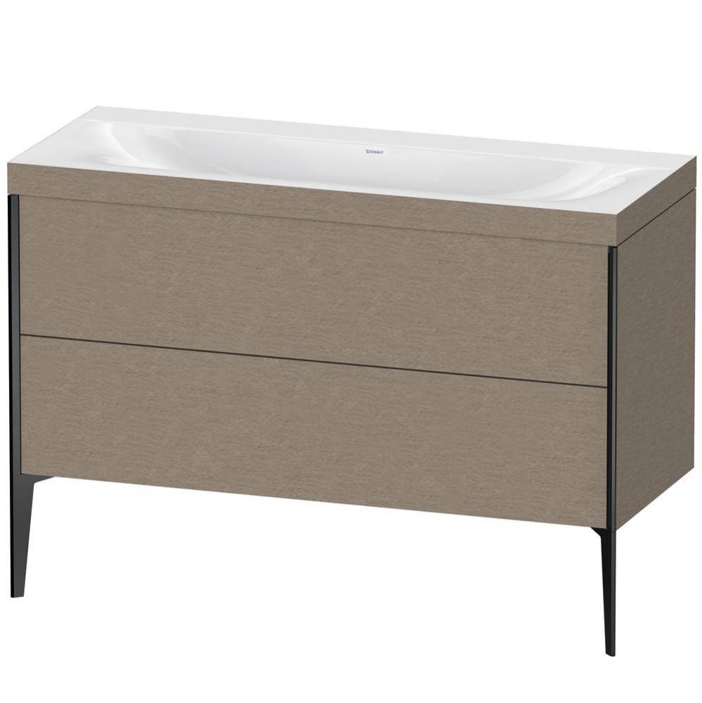 Duravit XViu Two Drawer C-Bonded Floorstanding Vanity Kit Cashmere Oak