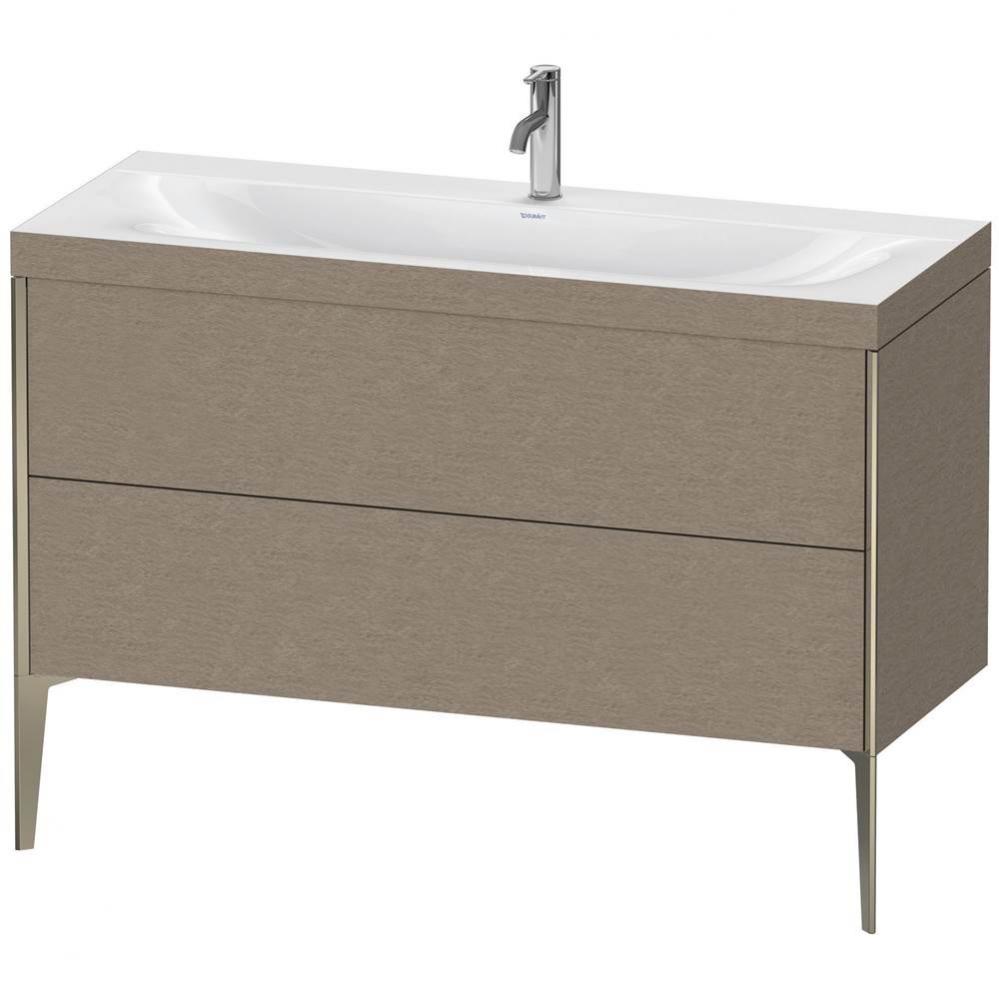 Duravit XViu Two Drawer C-Bonded Floorstanding Vanity Kit Cashmere Oak