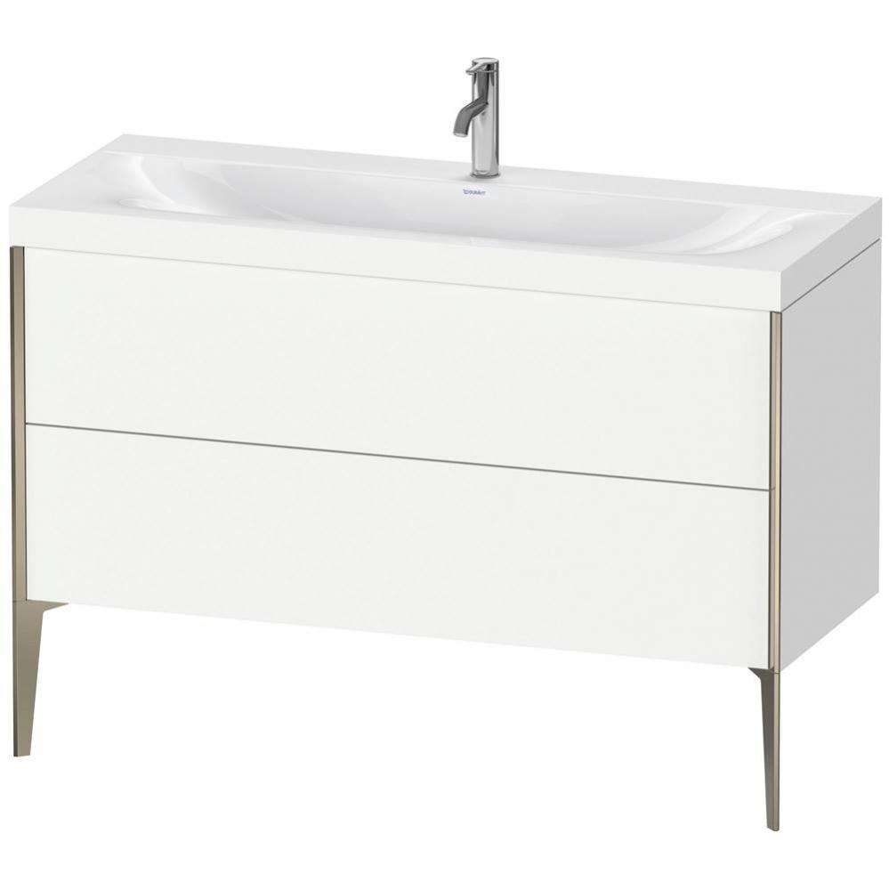 Duravit XViu Two Drawer C-Bonded Floorstanding Vanity Kit White