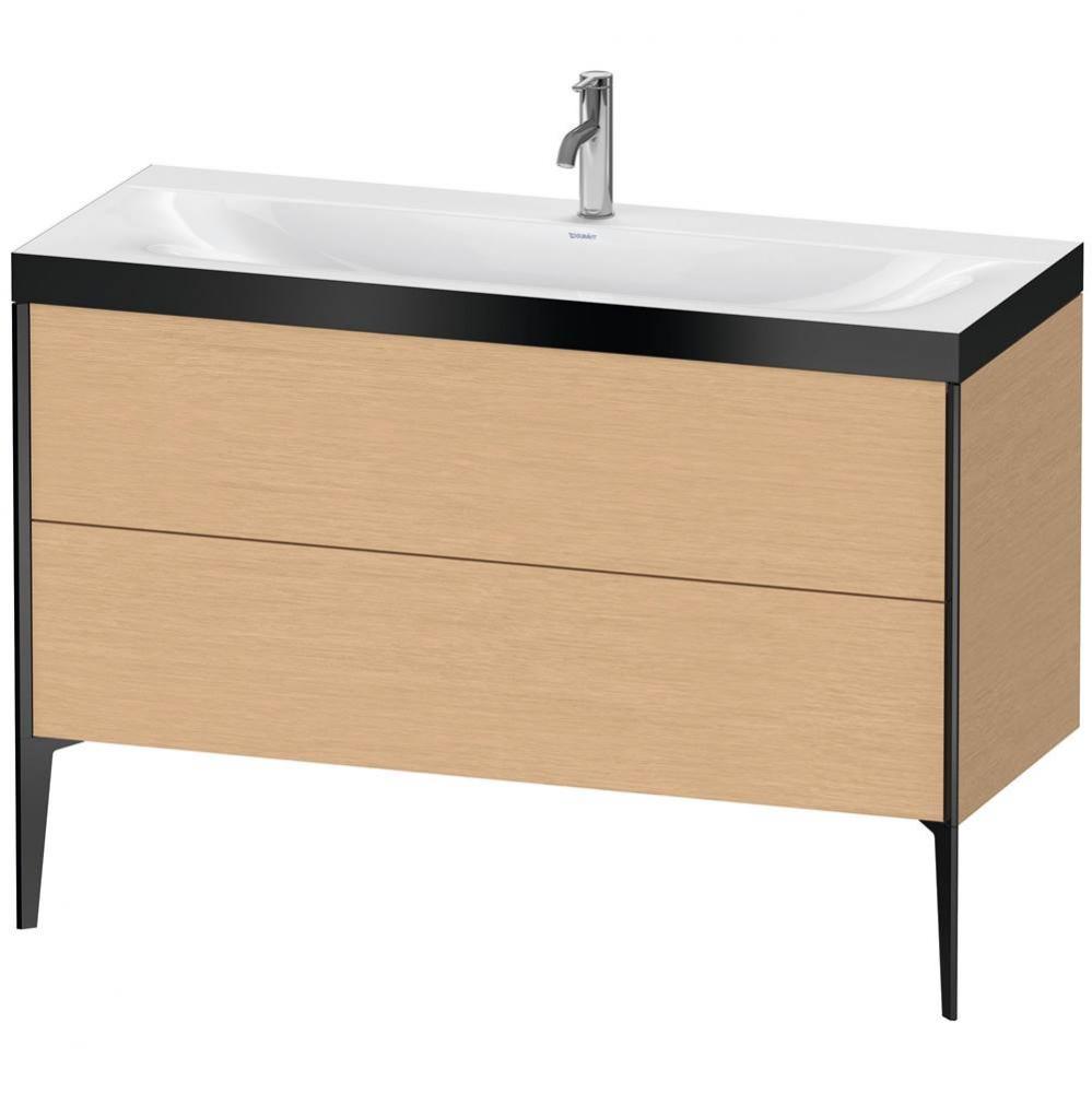 Duravit XViu Two Drawer C-Bonded Floorstanding Vanity Kit Brushed Oak