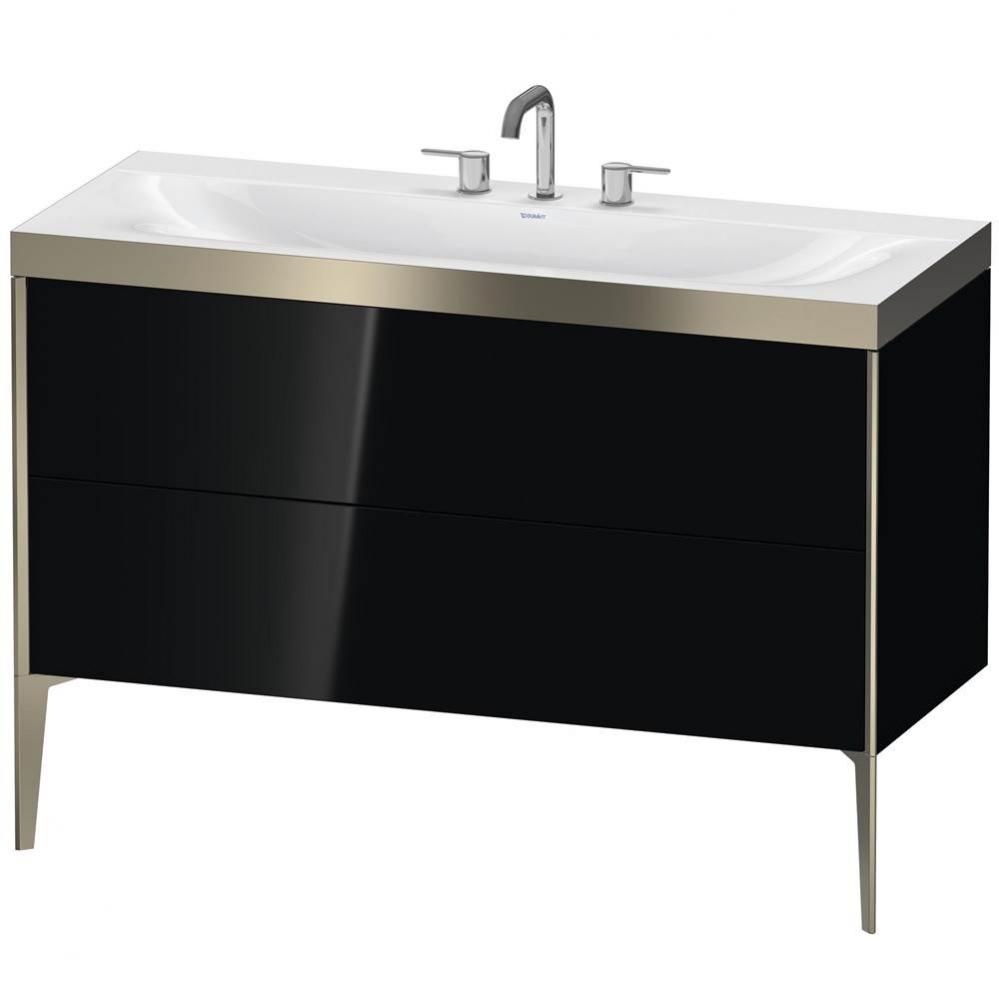 Duravit XViu C-Bonded Floorstanding Vanity  Cappuccino High Gloss