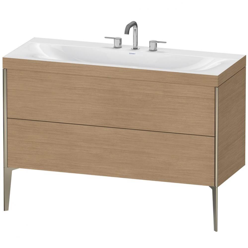 Duravit XViu C-Bonded Floorstanding Vanity  European Oak