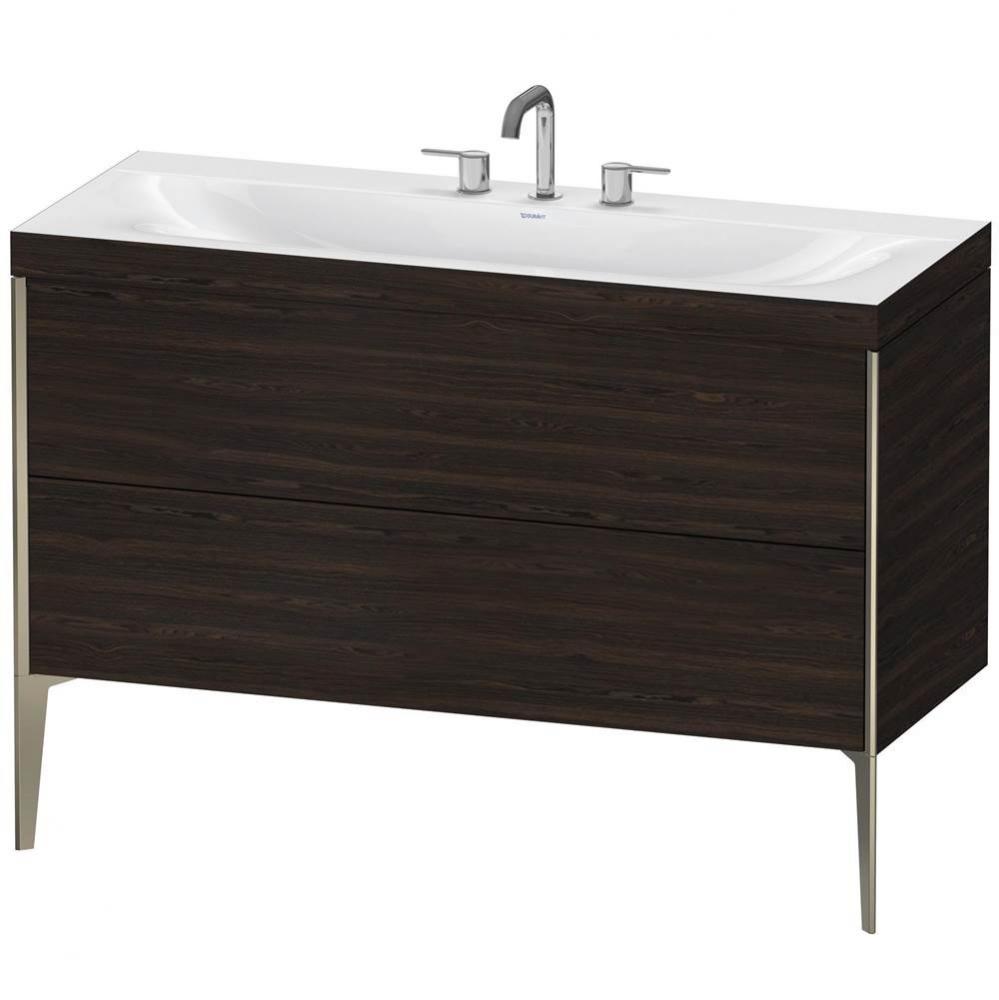 Duravit XViu C-Bonded Floorstanding Vanity  Brushed Walnut