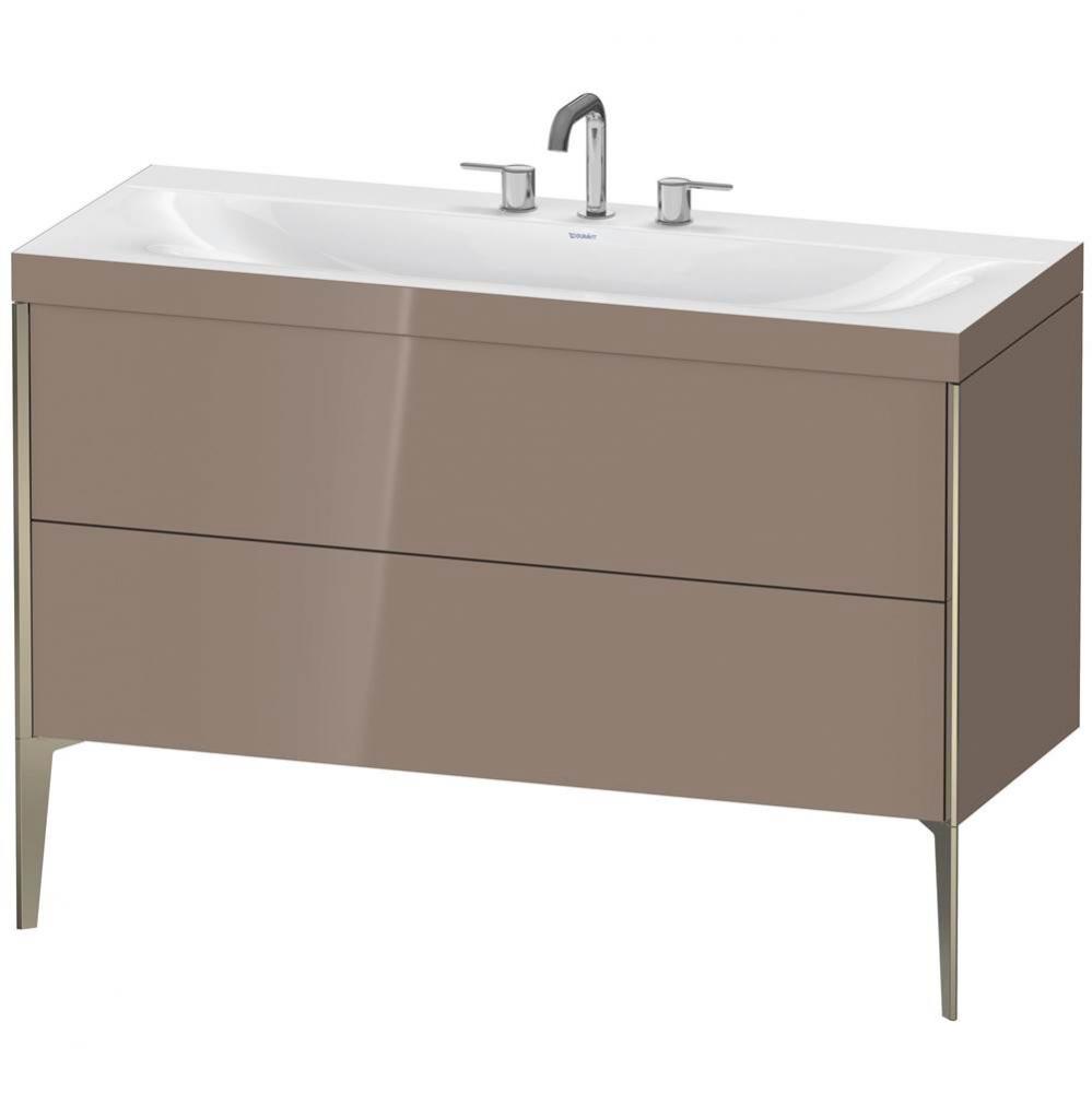 Duravit XViu C-Bonded Floorstanding Vanity  Cappuccino High Gloss