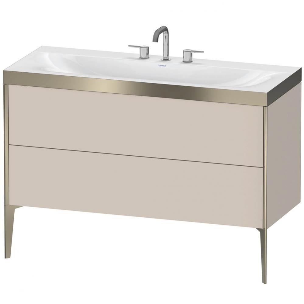 Duravit XViu C-Bonded Floorstanding Vanity  Taupe Matte