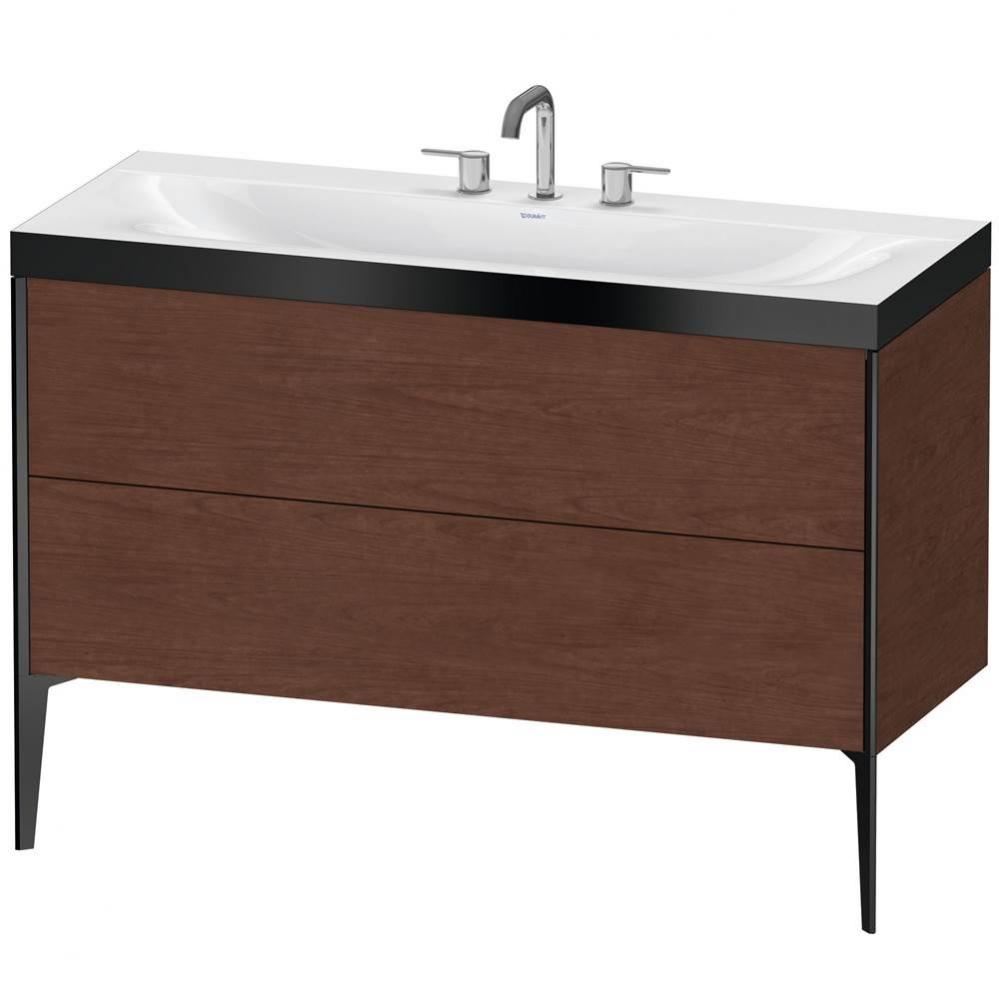 Duravit XViu C-Bonded Floorstanding Vanity  American Walnut