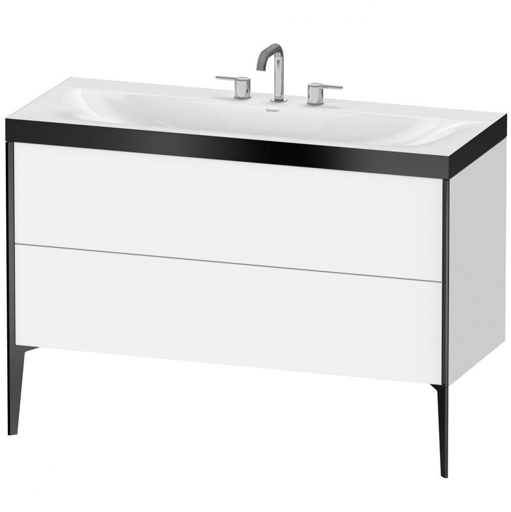 Duravit XViu C-Bonded Floorstanding Vanity  White Matte