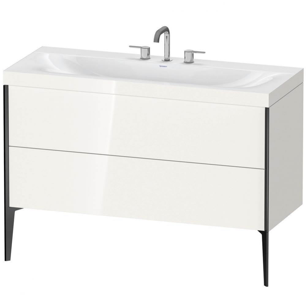 Duravit XViu C-Bonded Floorstanding Vanity  White High Gloss