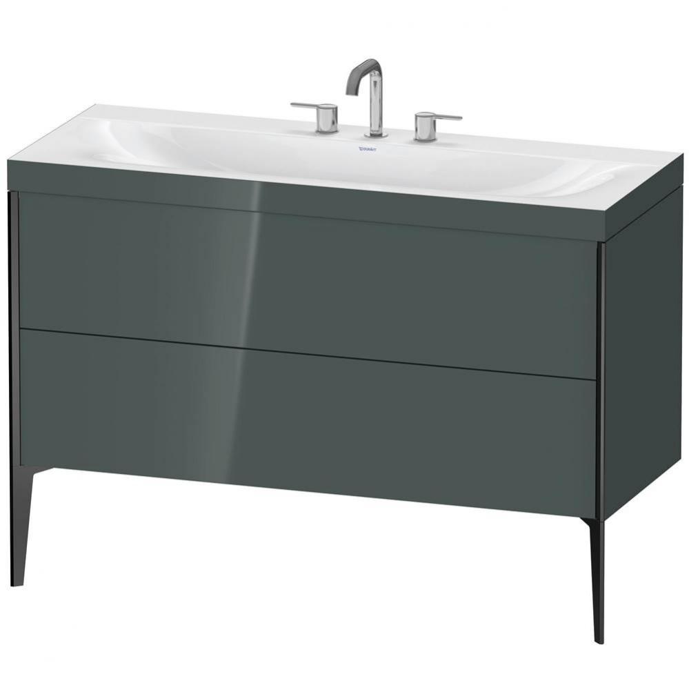 Duravit XViu C-Bonded Floorstanding Vanity  Dolomiti Gray High Gloss