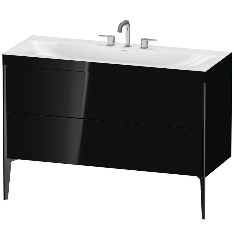 Duravit XViu C-Bonded Floorstanding Vanity  Cappuccino High Gloss