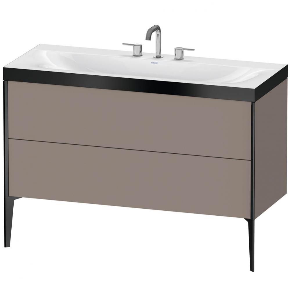 Duravit XViu C-Bonded Floorstanding Vanity  Basalt Matte