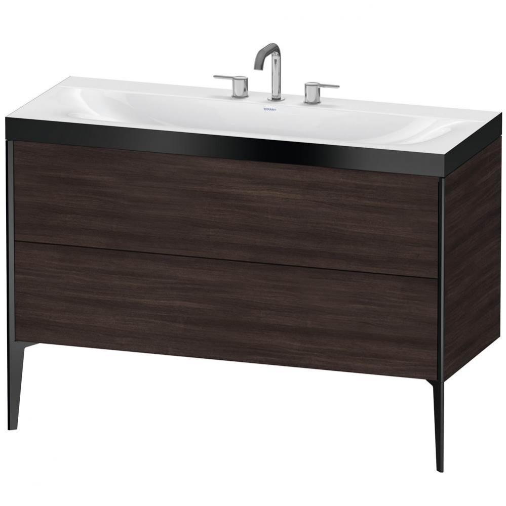 Duravit XViu C-Bonded Floorstanding Vanity  Chestnut Dark