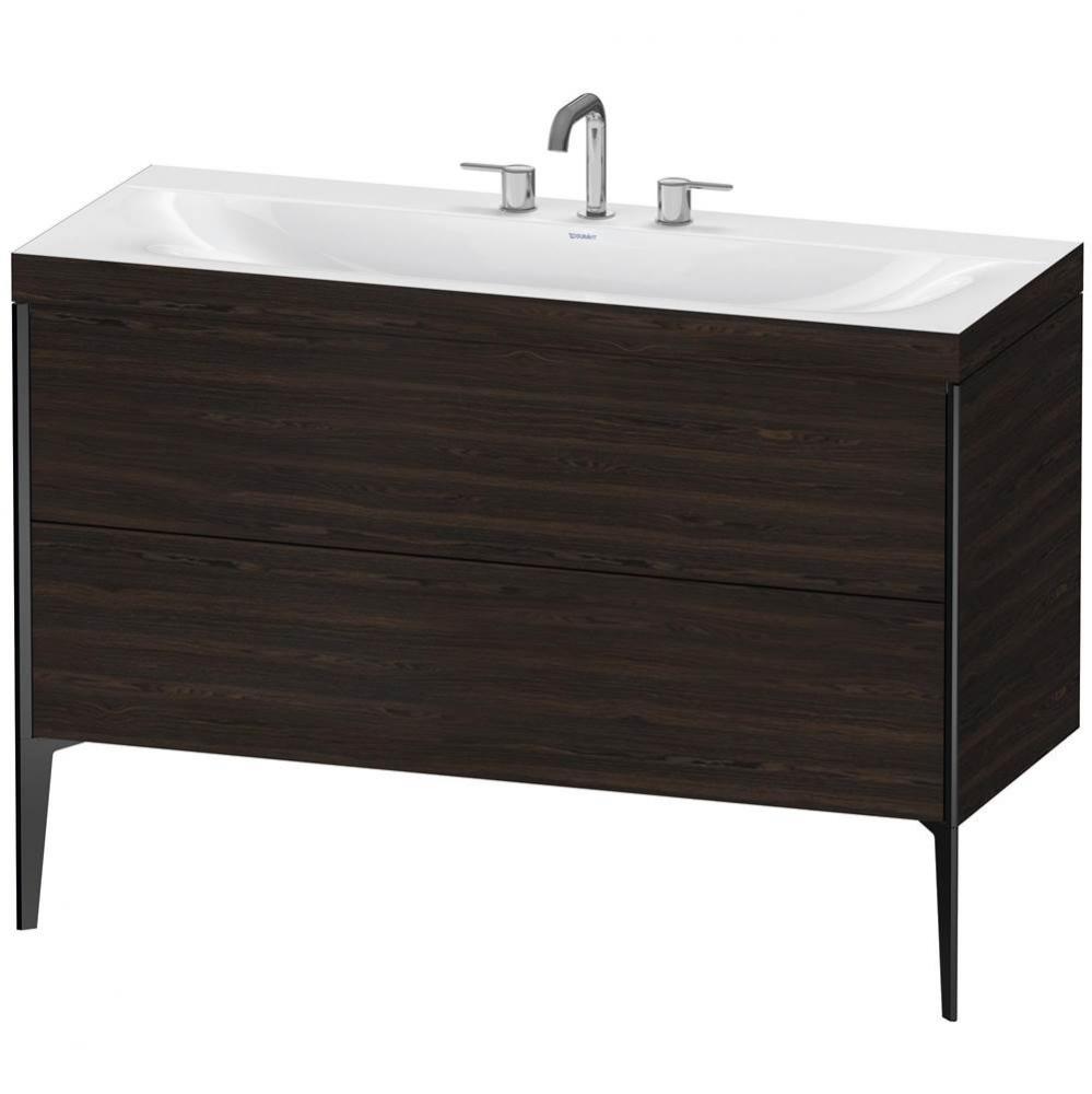 Duravit XViu C-Bonded Floorstanding Vanity  Brushed Walnut