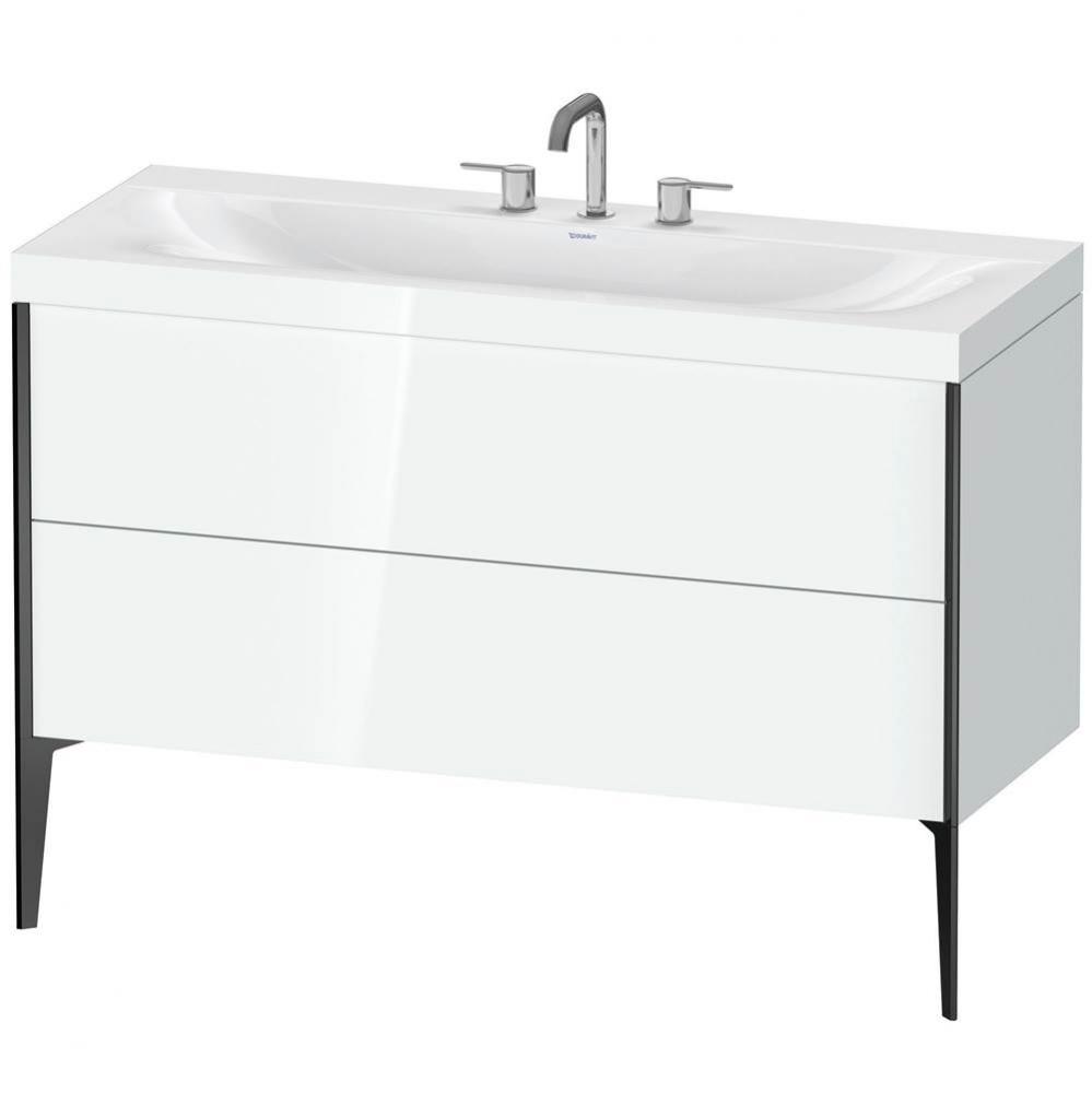 Duravit XViu C-Bonded Floorstanding Vanity  White High Gloss