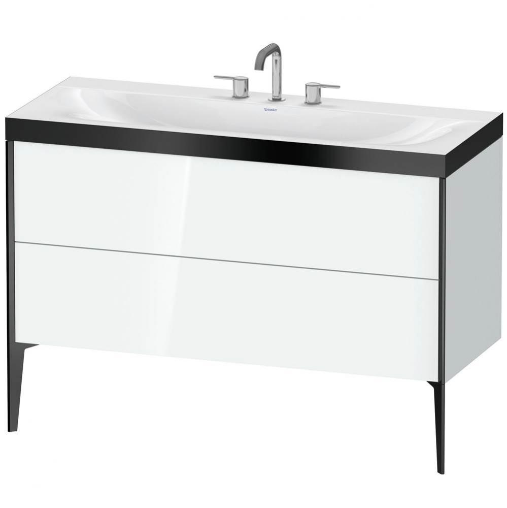 Duravit XViu C-Bonded Floorstanding Vanity  White High Gloss