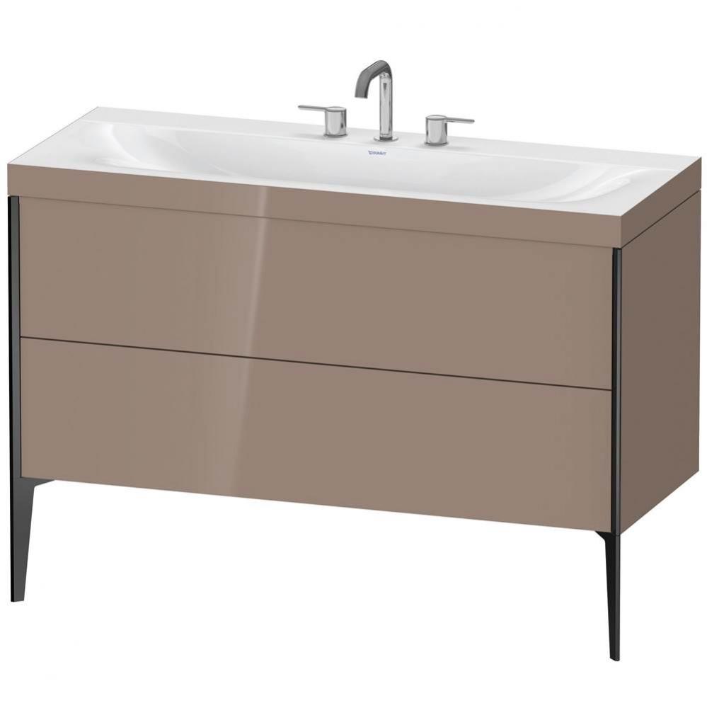 Duravit XViu C-Bonded Floorstanding Vanity  Cappuccino High Gloss