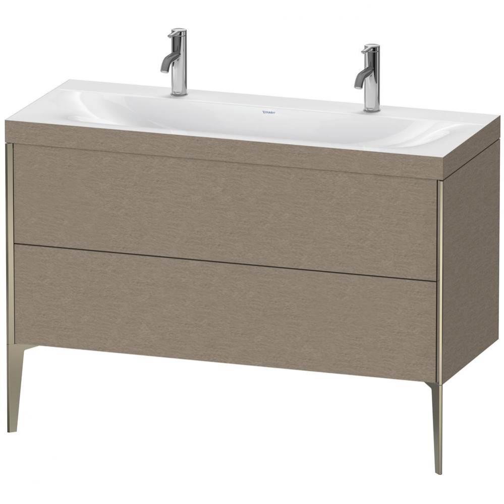 Duravit XViu Two Drawer C-Bonded Floorstanding Vanity Kit Cashmere Oak