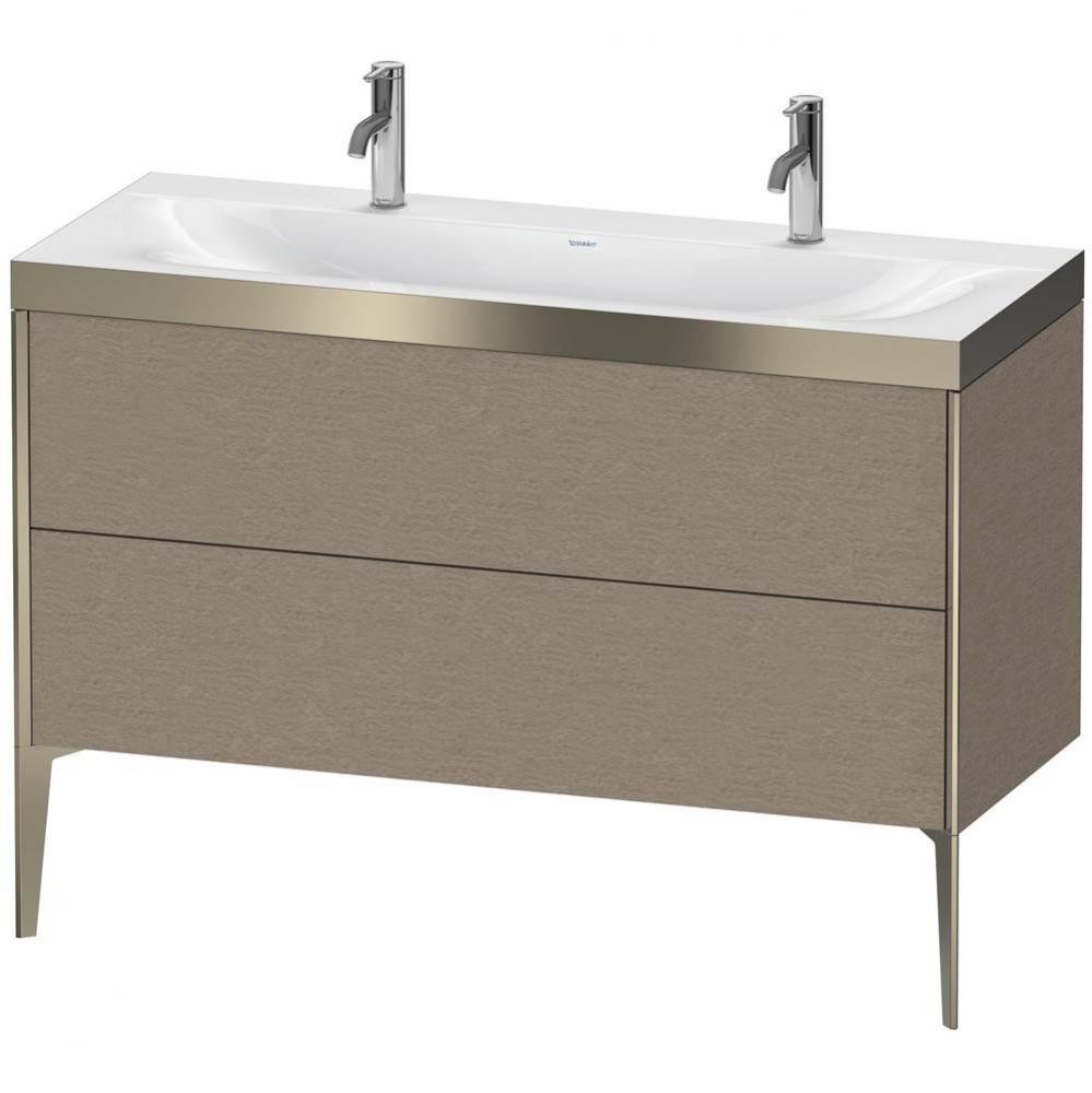 Duravit XViu Two Drawer C-Bonded Floorstanding Vanity Kit Cashmere Oak