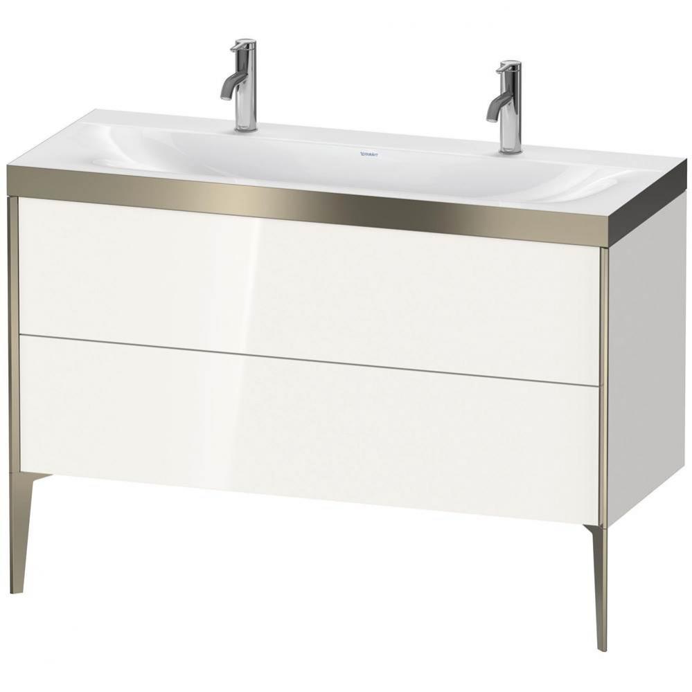 Duravit XViu Two Drawer C-Bonded Floorstanding Vanity Kit White