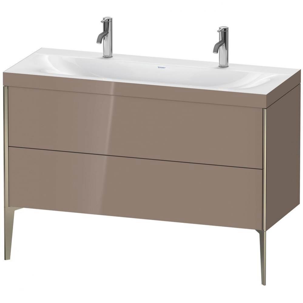 Duravit XViu Two Drawer C-Bonded Floorstanding Vanity Kit Cappuccino