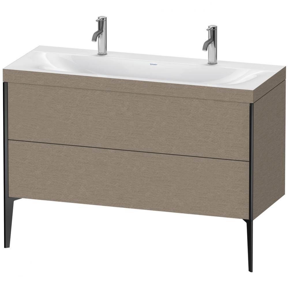 Duravit XViu Two Drawer C-Bonded Floorstanding Vanity Kit Cashmere Oak