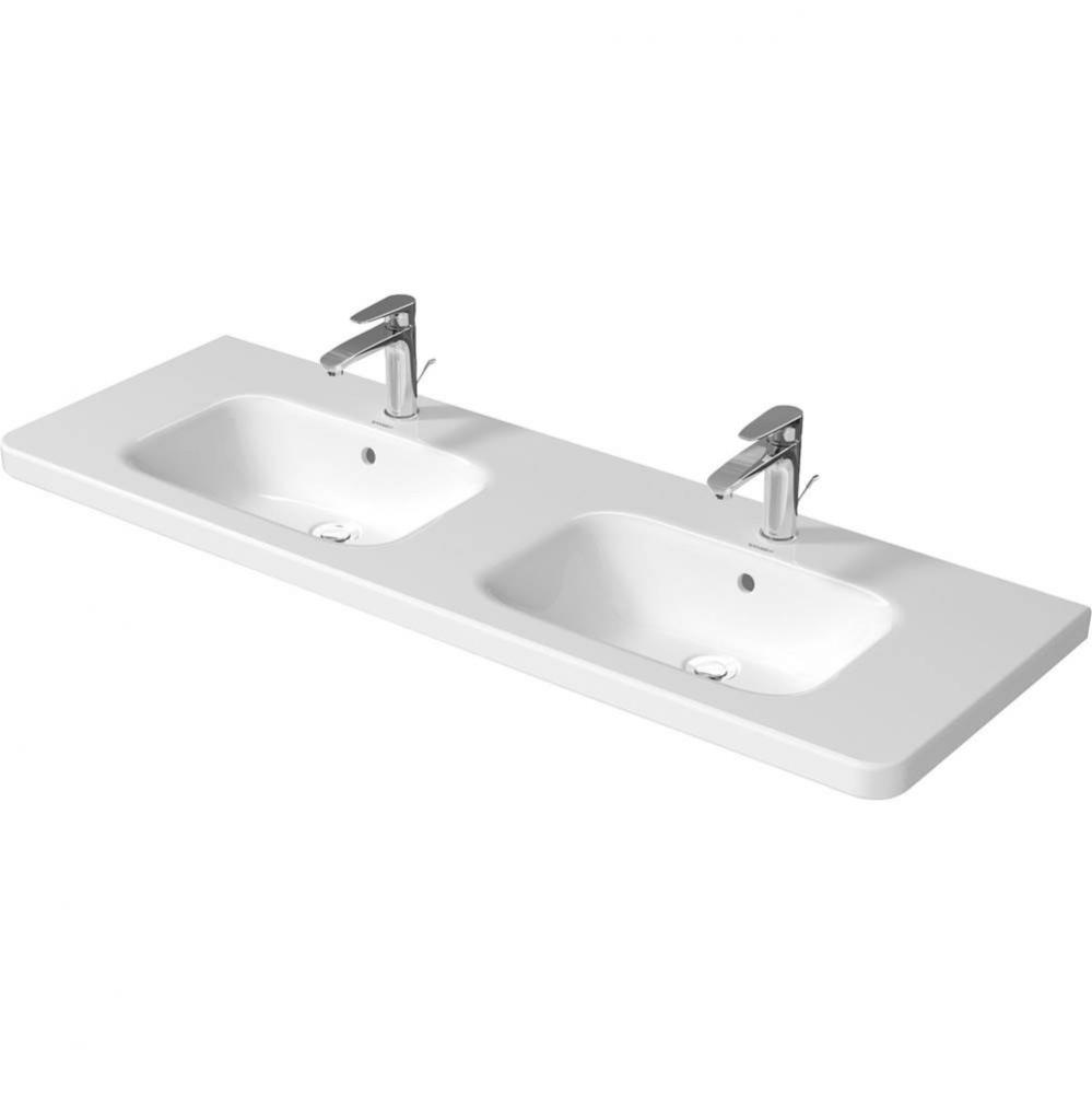 Duravit DuraStyle Double Bathroom Sink  White WonderGliss