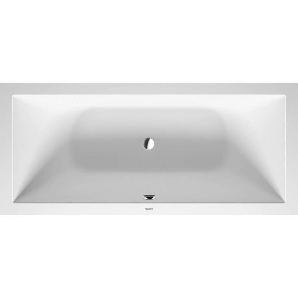 DuraSquare Drop-In Bathtub White