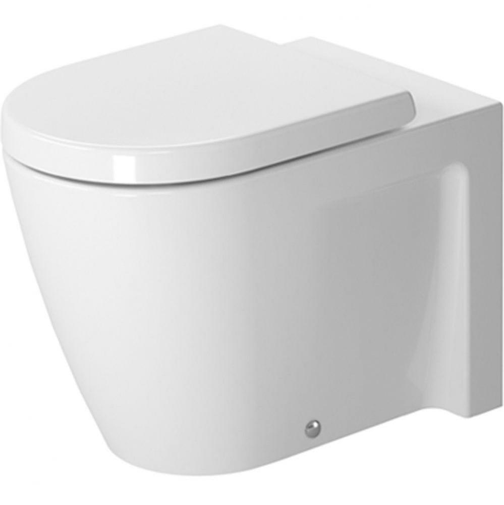 Toilet floorstanding 22 1/2'' Starck 2 - white, hori.outlet, washd.,