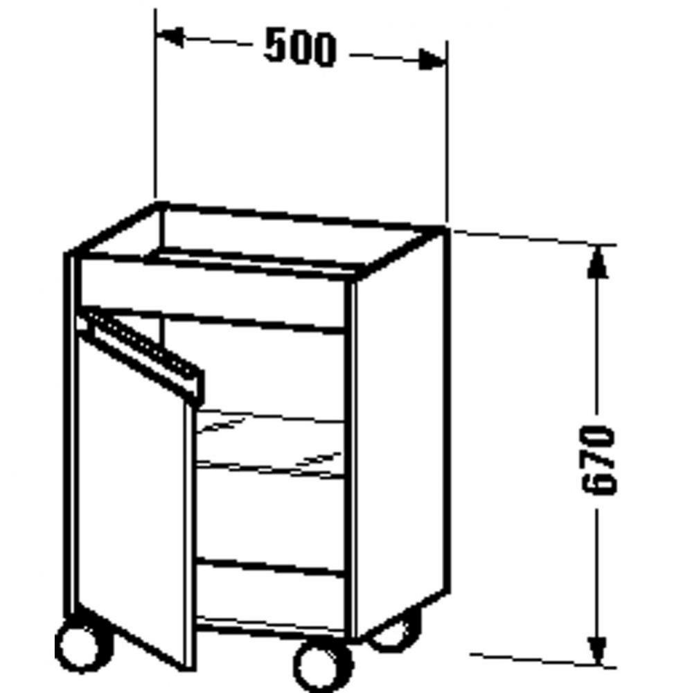 KT mobile storage 360x500x670 Graphite