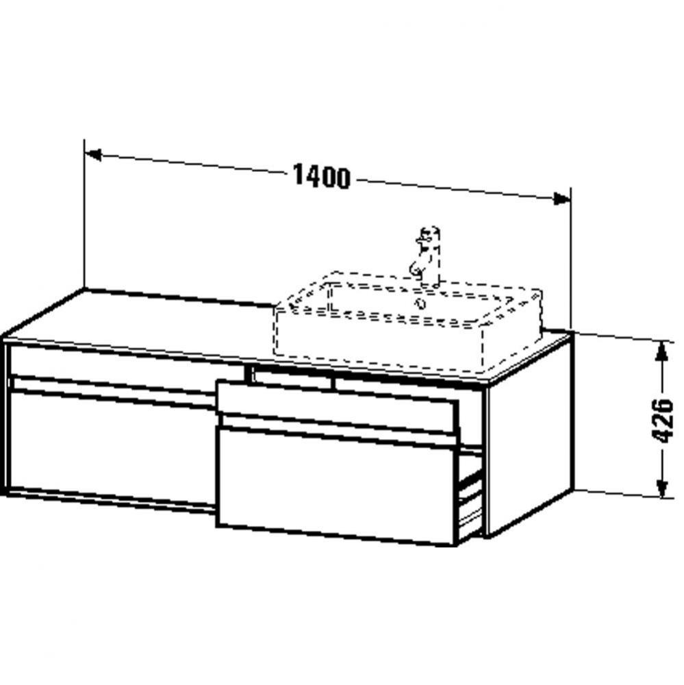 Duravit Ketho Vanity Unit Wall-Mounted  White Matte