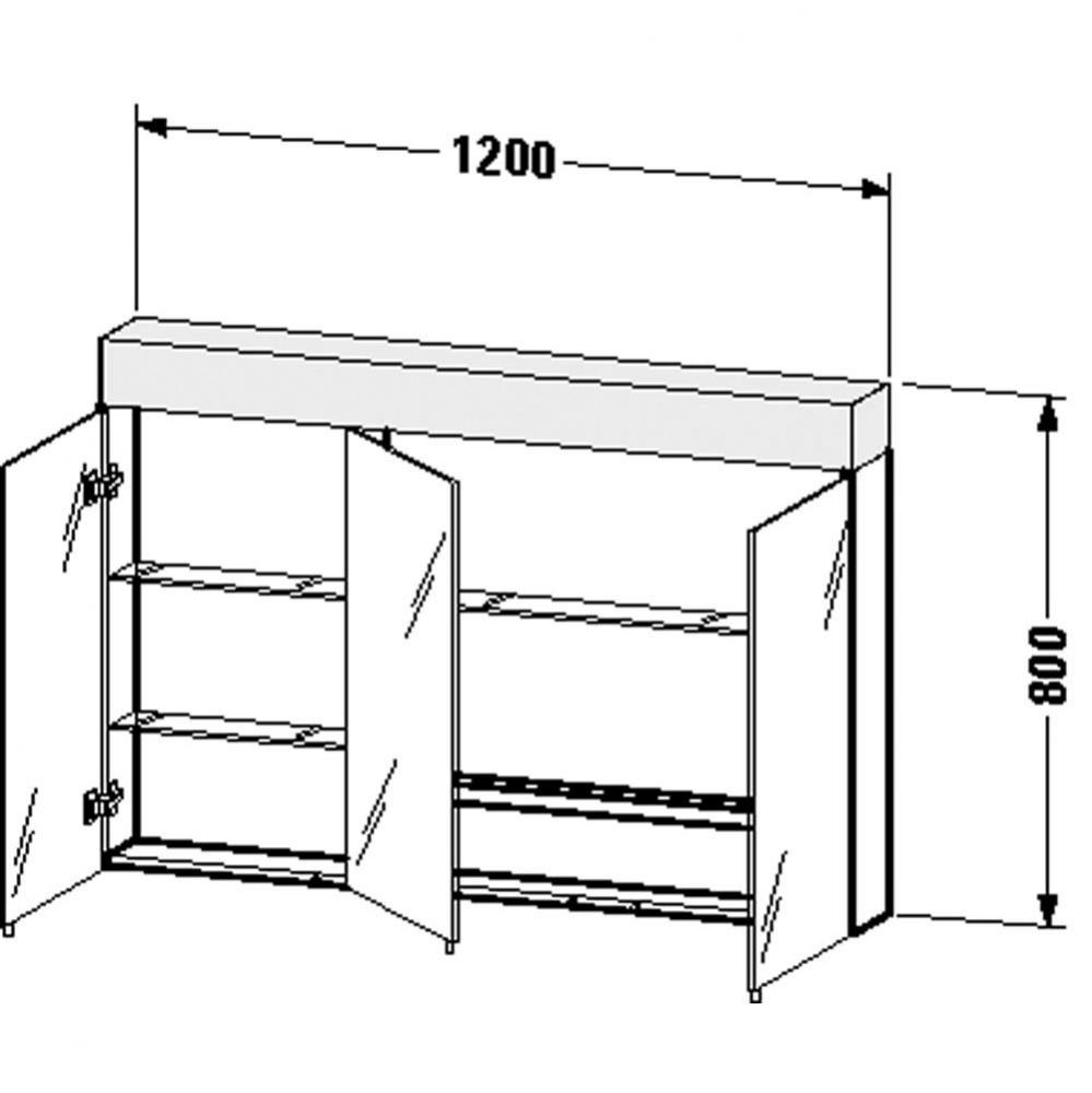 Duravit Vero Mirror Cabinet