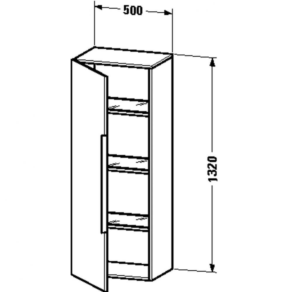 HD2 Semi-tall cab Linen - 52''x19 5/8''x14 1/8''