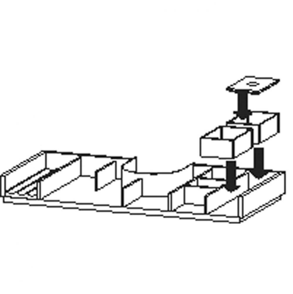 Interior system 1175mm with siphon cut-out, Maple