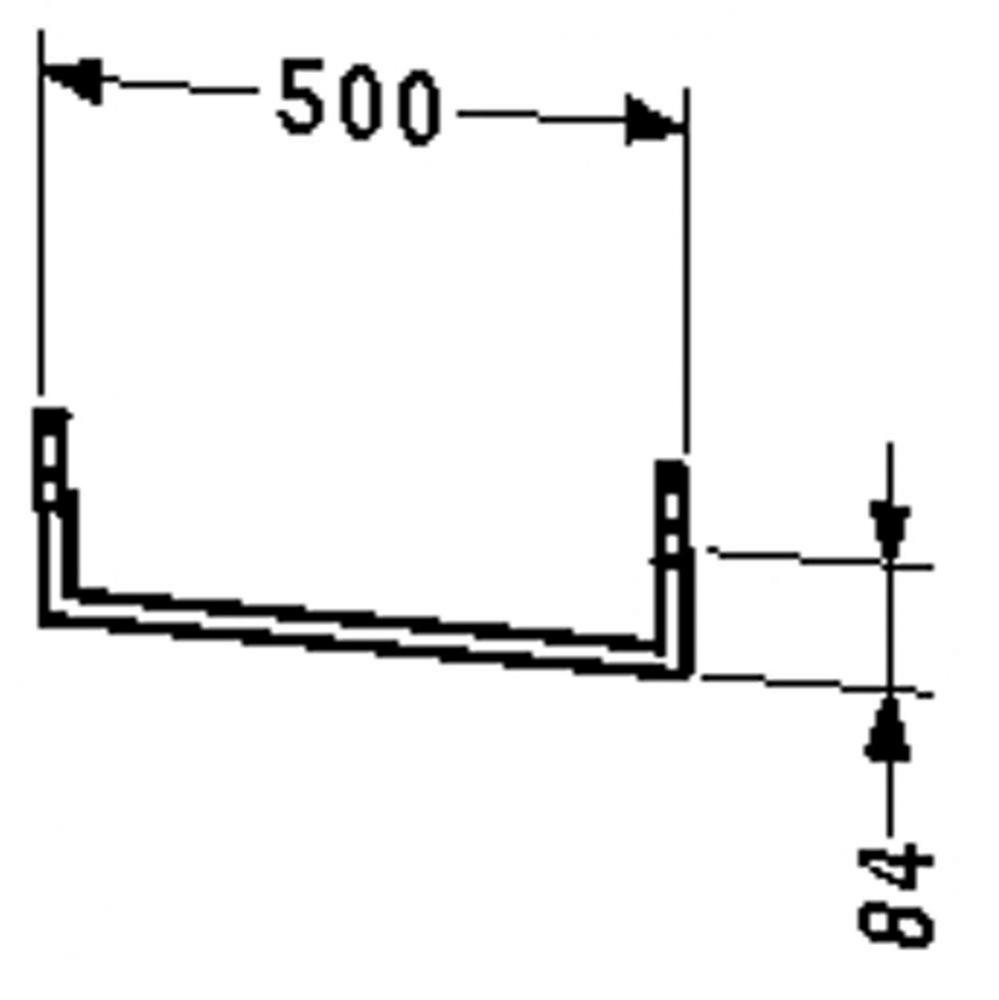 Console support beneath console 500mm,