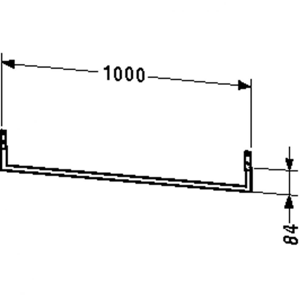 Console support beneath console 1000mm,