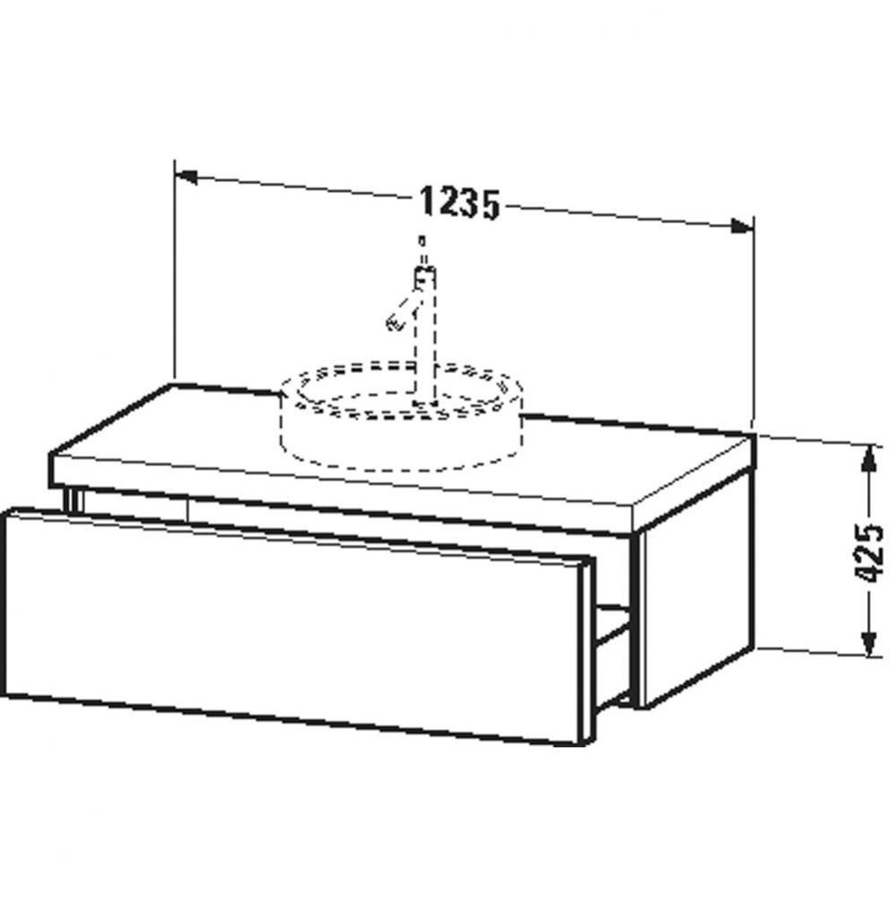 S1 vanity unit 22 1/4''x48 5/8'' -