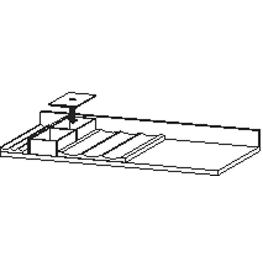 Interior system 820mm w/o siphon cut-out, Walnut