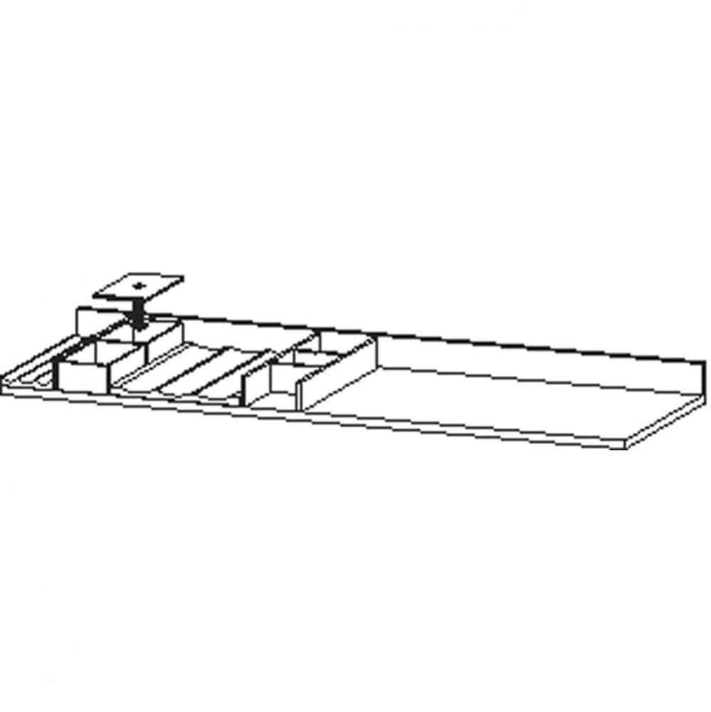 Interior system 1200mm w/o siphon cut-out, Walnut