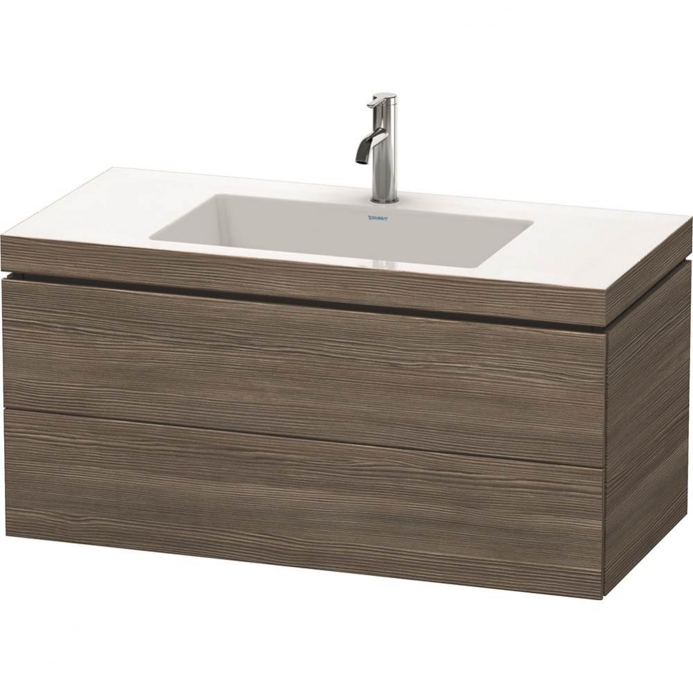 Duravit L-Cube C-Bonded Wall-Mounted Vanity  Pine Terra