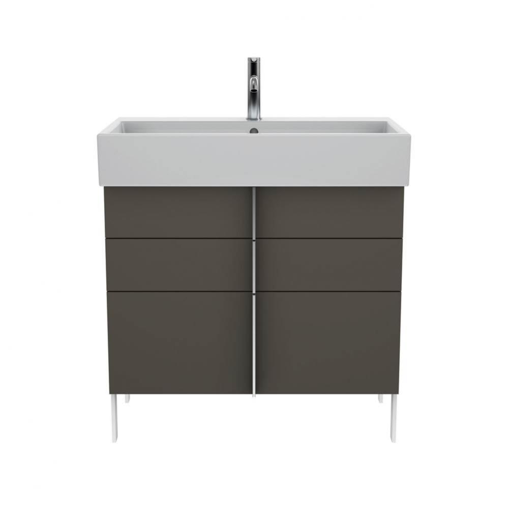 Duravit Vero Air Floor Standing Vanity Unit  Flannel Gray Satin Matte