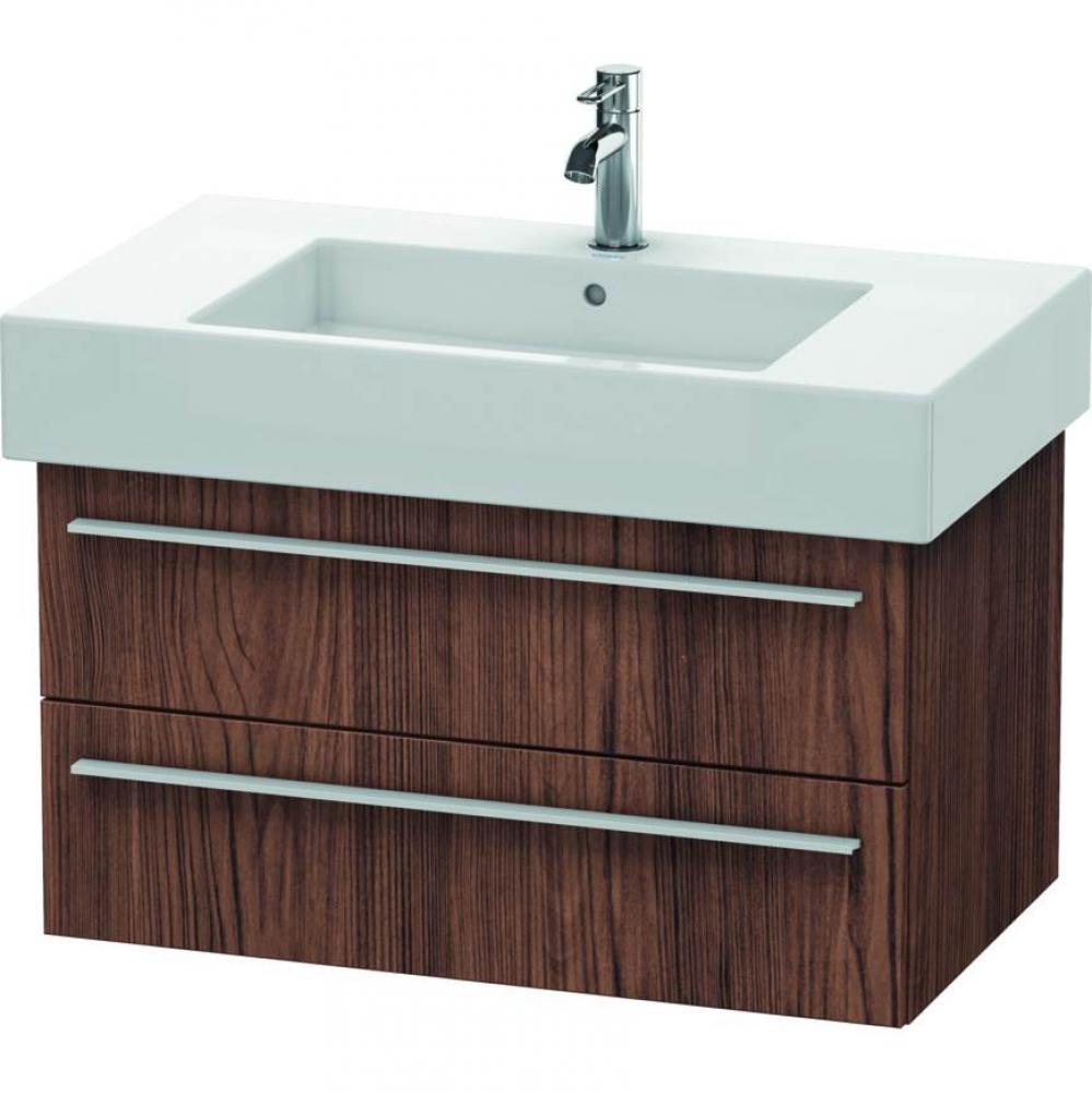 Duravit X-Large Wall-Mount Vanity Unit Walnut Dark