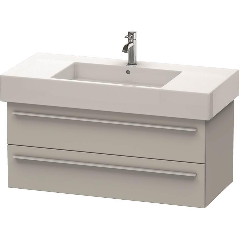 Duravit X-Large Wall-Mount Vanity Unit Concrete Gray