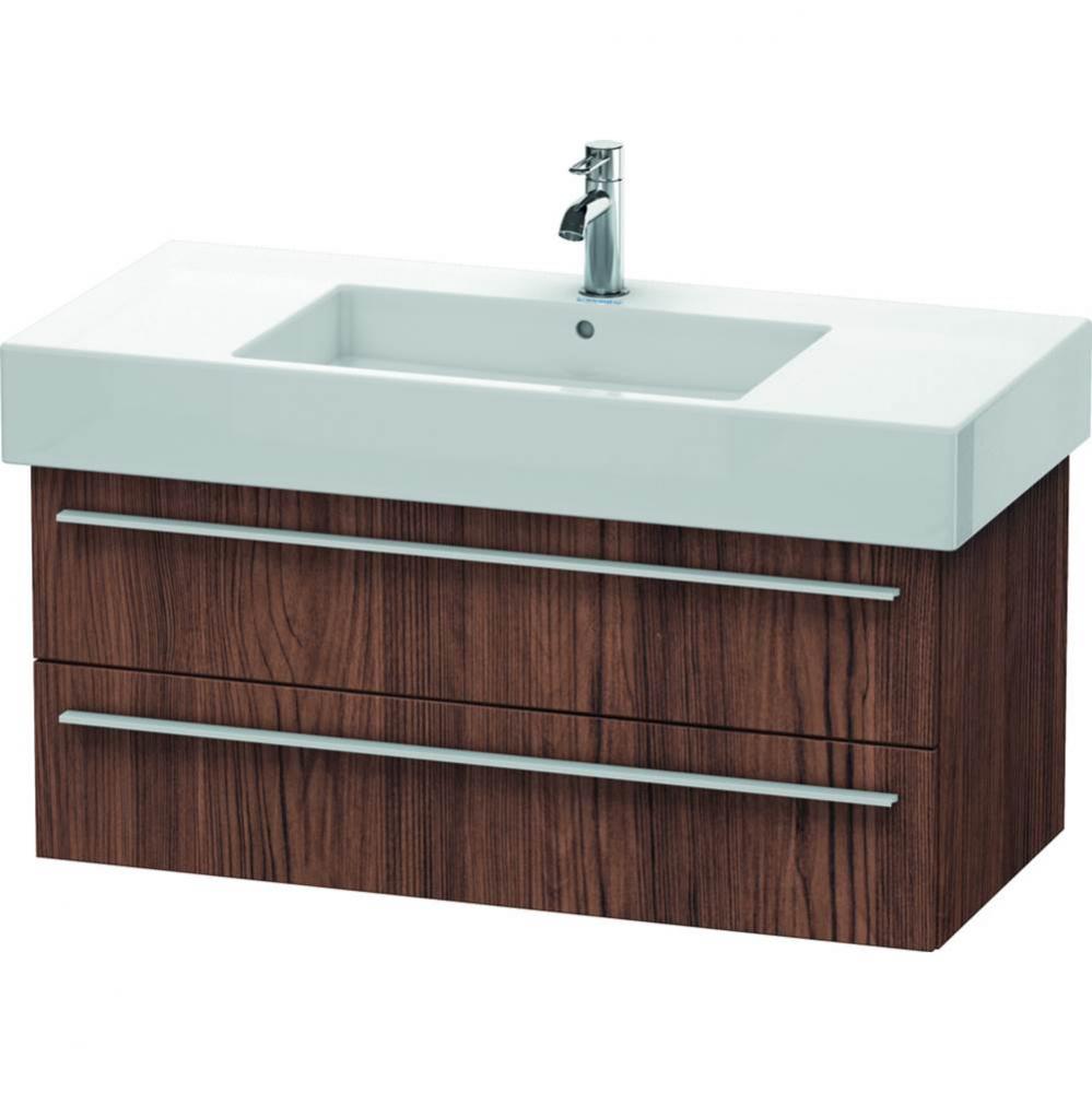 Duravit X-Large Wall-Mount Vanity Unit Walnut Dark